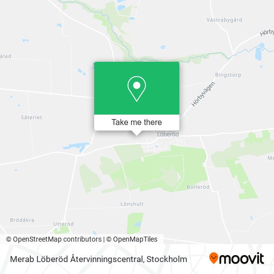 Merab Löberöd Återvinningscentral map