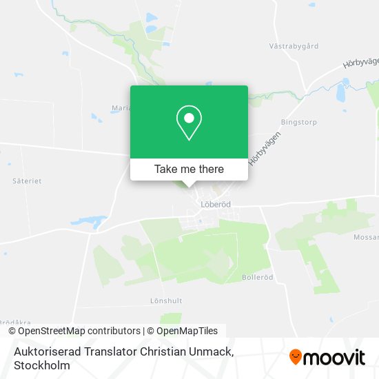 Auktoriserad Translator Christian Unmack map