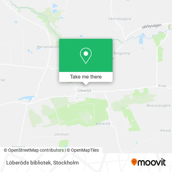 Löberöds bibliotek map