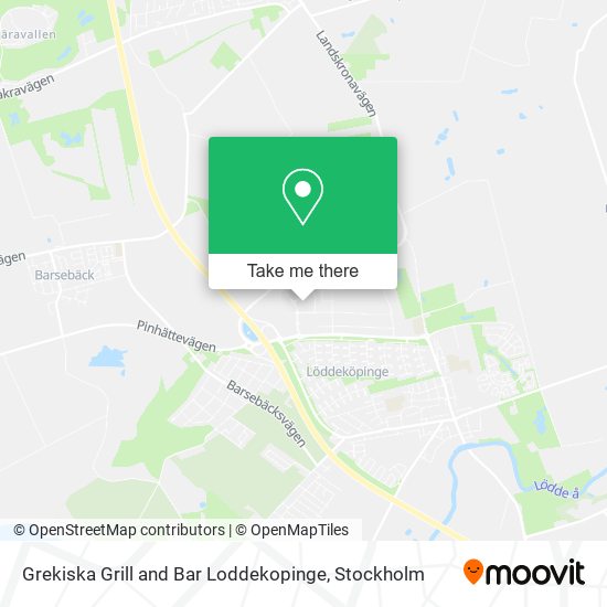 Grekiska Grill and Bar Loddekopinge map