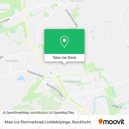 Maxi Ica Stormarknad Löddeköpinge map