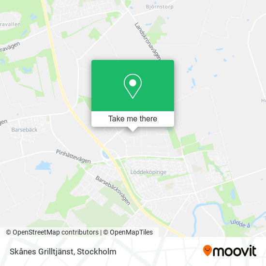 Skånes Grilltjänst map