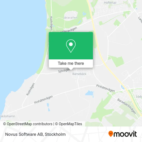 Novus Software AB map