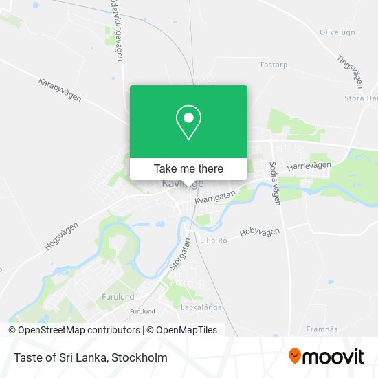 Taste of Sri Lanka map