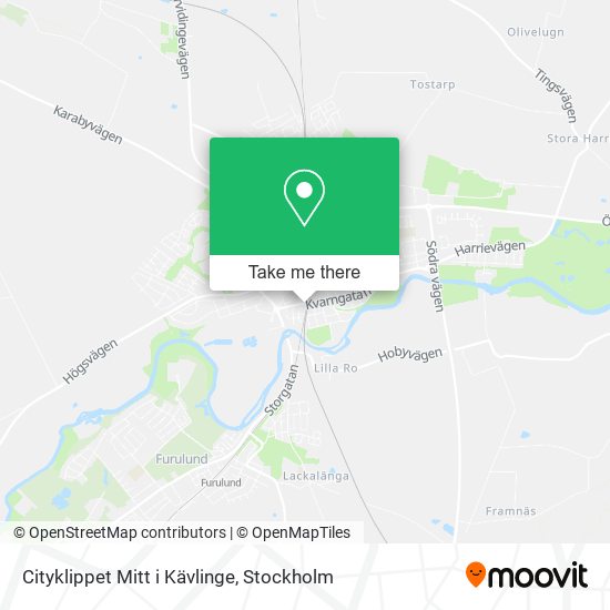 Cityklippet Mitt i Kävlinge map