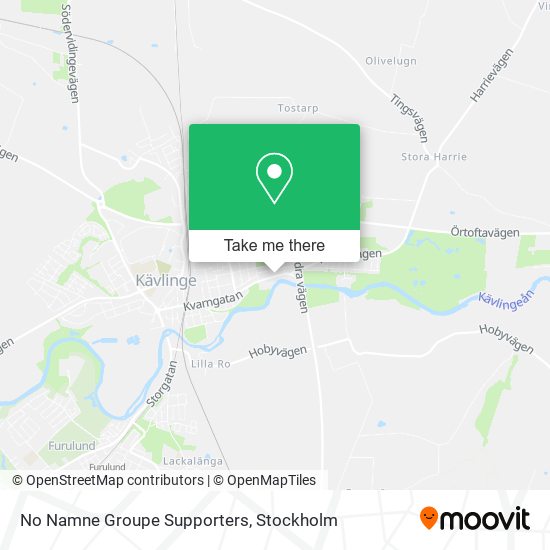 No Namne Groupe Supporters map