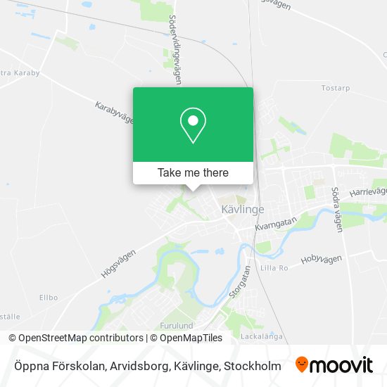 Öppna Förskolan, Arvidsborg, Kävlinge map