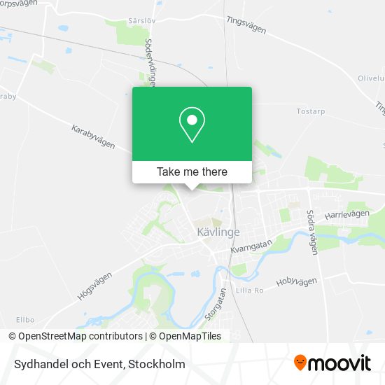 Sydhandel och Event map