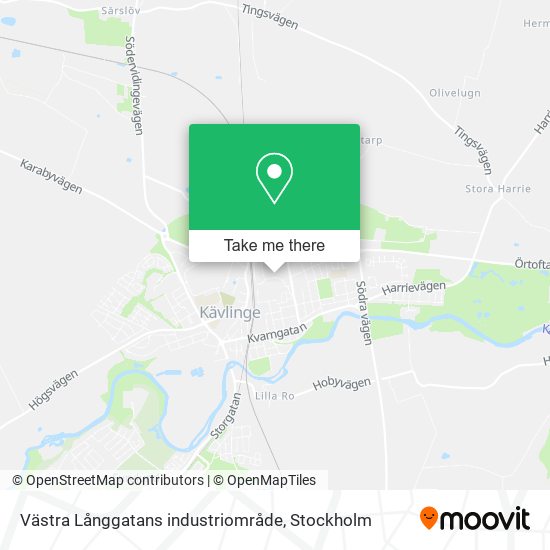 Västra Långgatans industriområde map