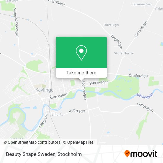 Beauty Shape Sweden map