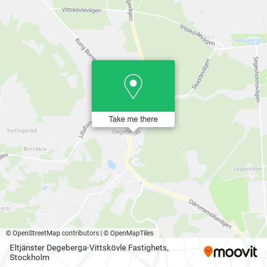 Eltjänster Degeberga-Vittskövle Fastighets map