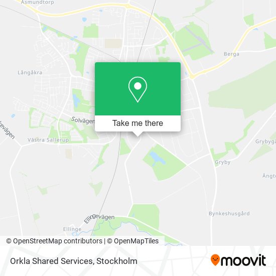 Orkla Shared Services map