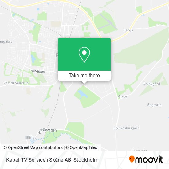 Kabel-TV Service i Skåne AB map