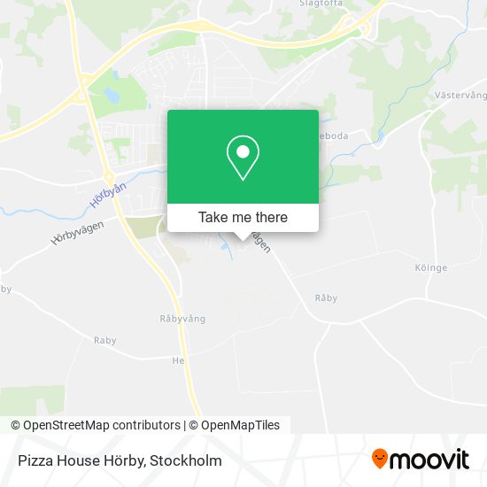 Pizza House Hörby map