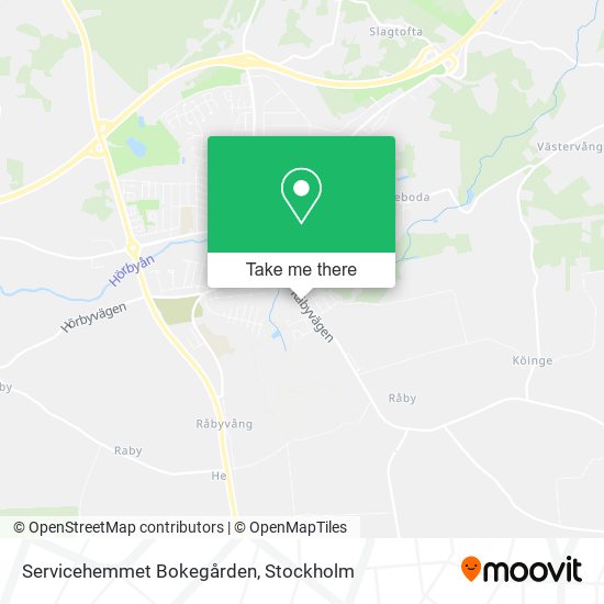 Servicehemmet Bokegården map