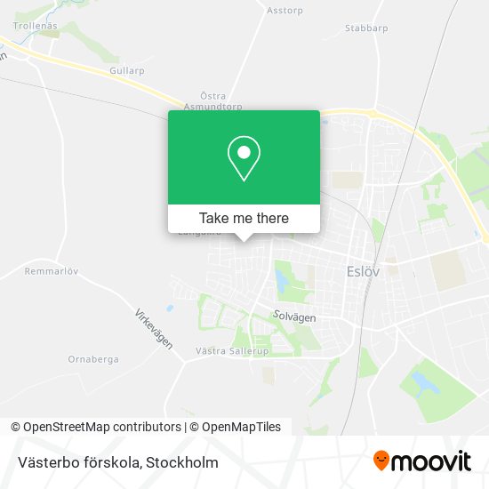 Västerbo förskola map