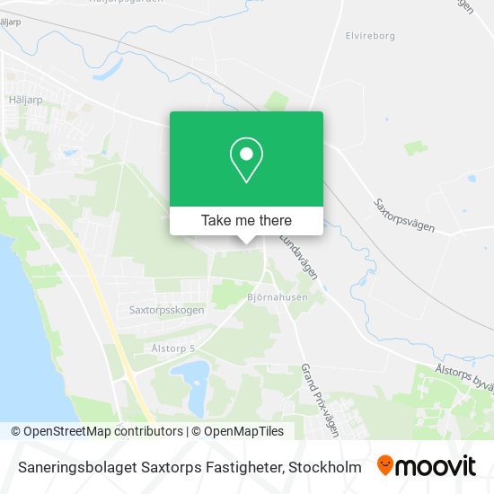 Saneringsbolaget Saxtorps Fastigheter map