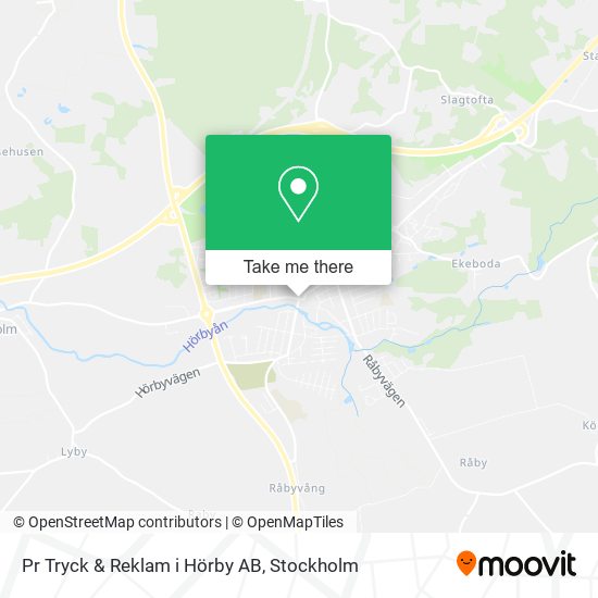 Pr Tryck & Reklam i Hörby AB map