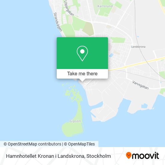 Hamnhotellet Kronan i Landskrona map