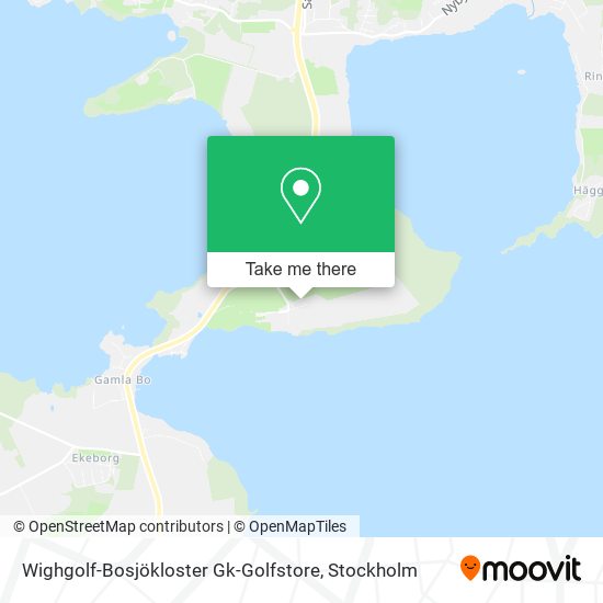 Wighgolf-Bosjökloster Gk-Golfstore map