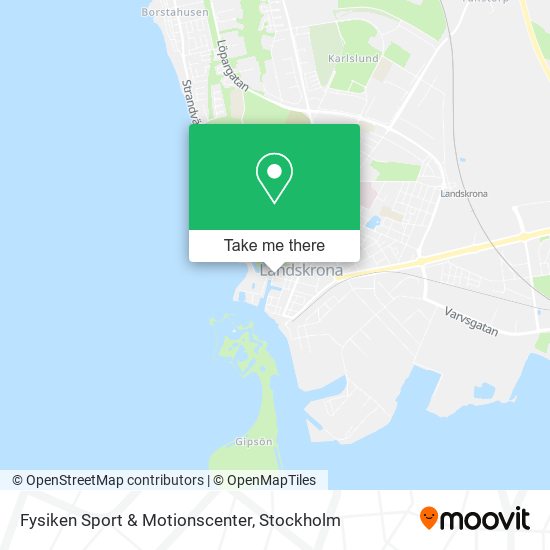 Fysiken Sport & Motionscenter map