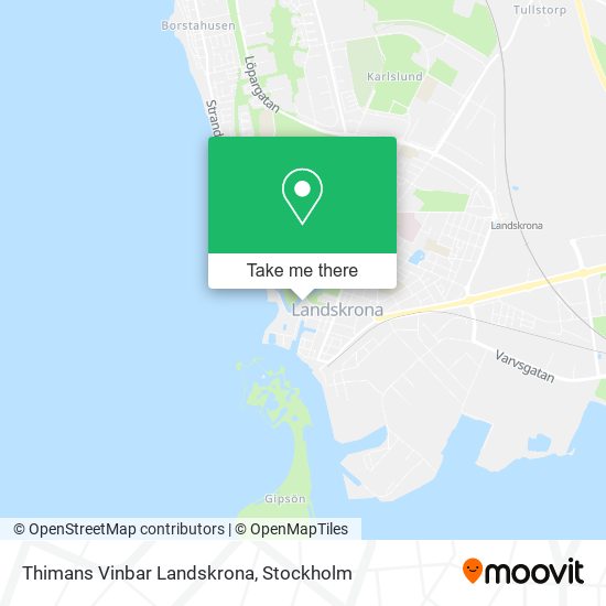 Thimans Vinbar Landskrona map