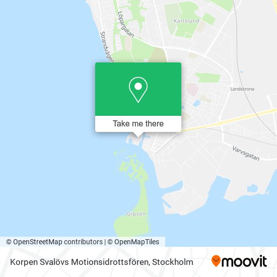 Korpen Svalövs Motionsidrottsfören map