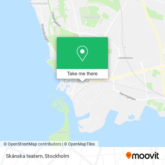 Skånska teatern map