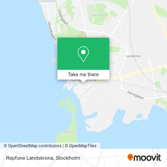 Repfone Landskrona map