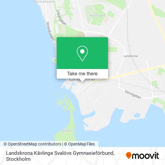 Landskrona Kävlinge Svalövs Gymnasieförbund map