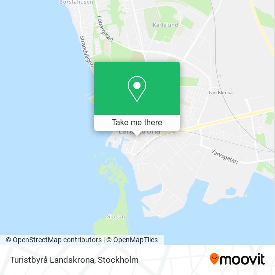 Turistbyrå Landskrona map