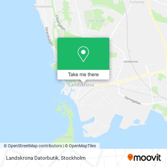 Landskrona Datorbutik map