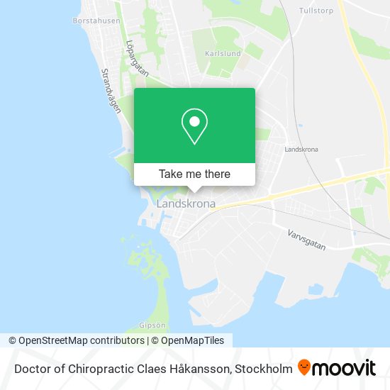 Doctor of Chiropractic Claes Håkansson map