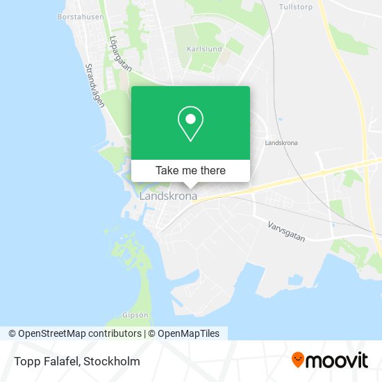 Topp Falafel map