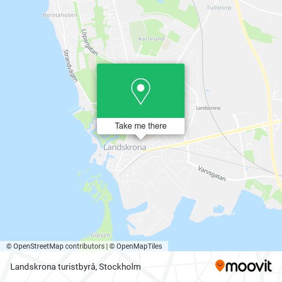 Landskrona turistbyrå map