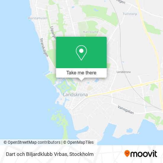 Dart och Biljardklubb Vrbas map
