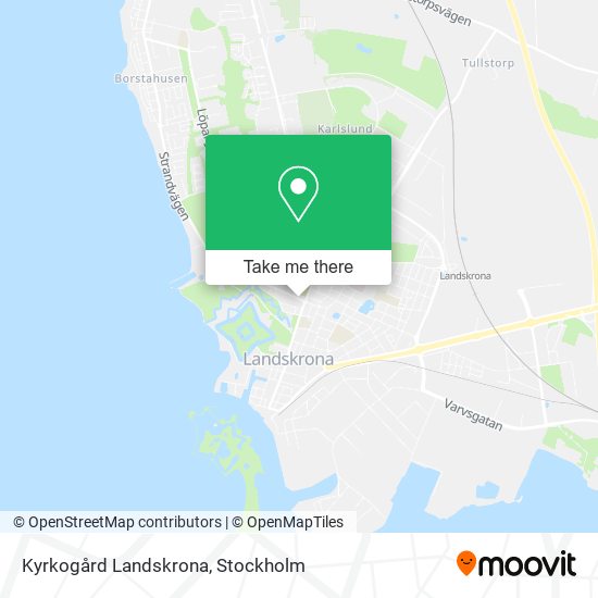 Kyrkogård Landskrona map
