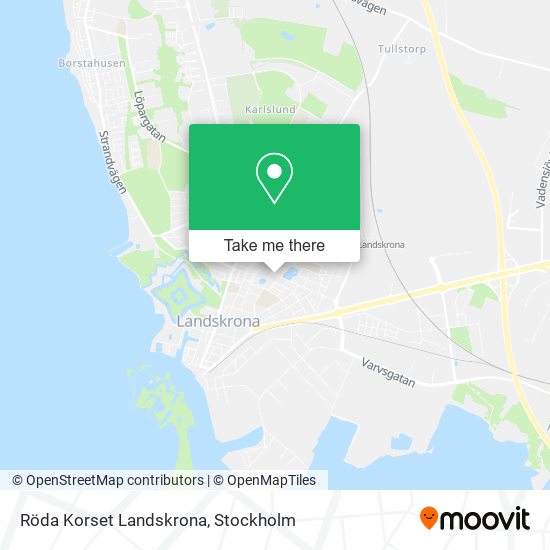 Röda Korset Landskrona map