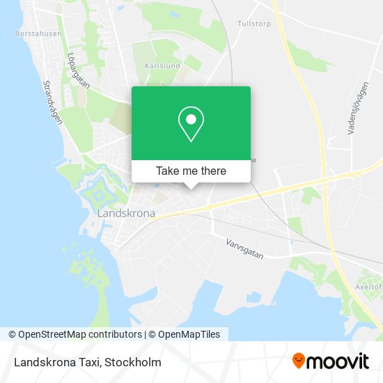 Landskrona Taxi map