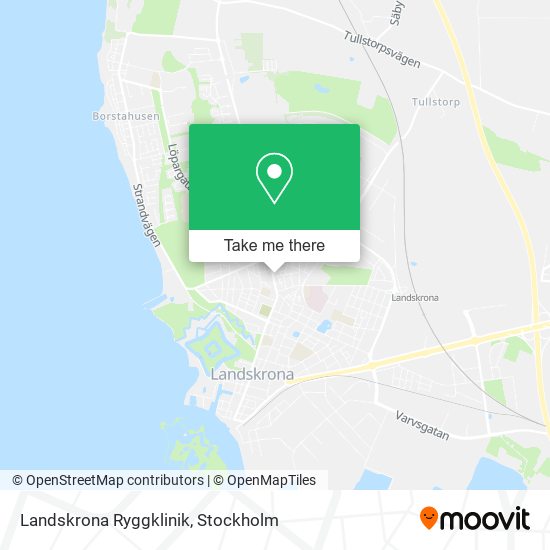 Landskrona Ryggklinik map