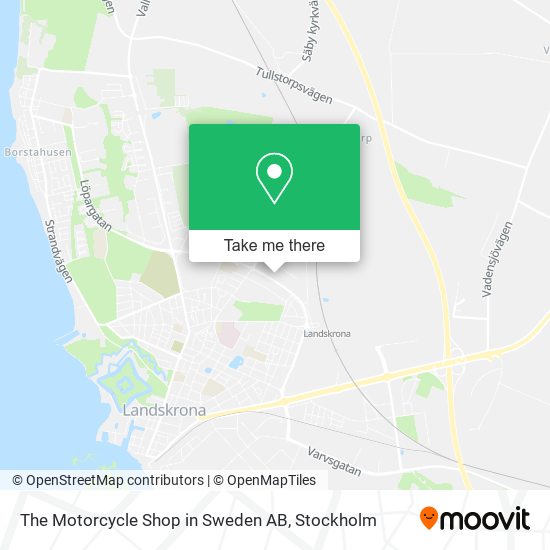 The Motorcycle Shop in Sweden AB map