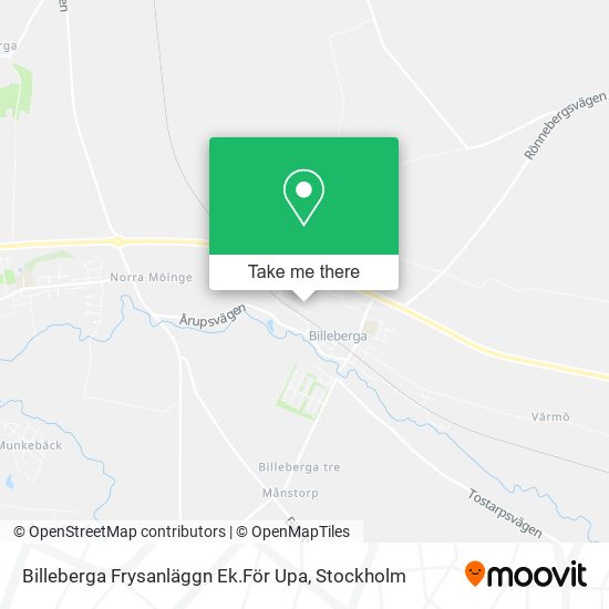 Billeberga Frysanläggn Ek.För Upa map