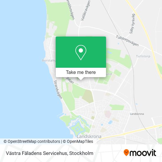 Västra Fäladens Servicehus map