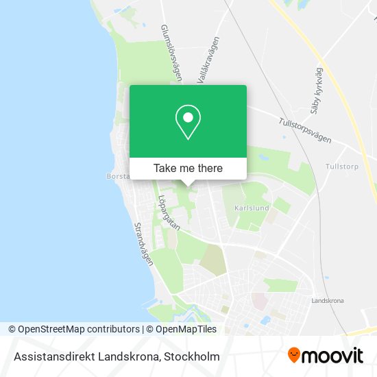 Assistansdirekt Landskrona map