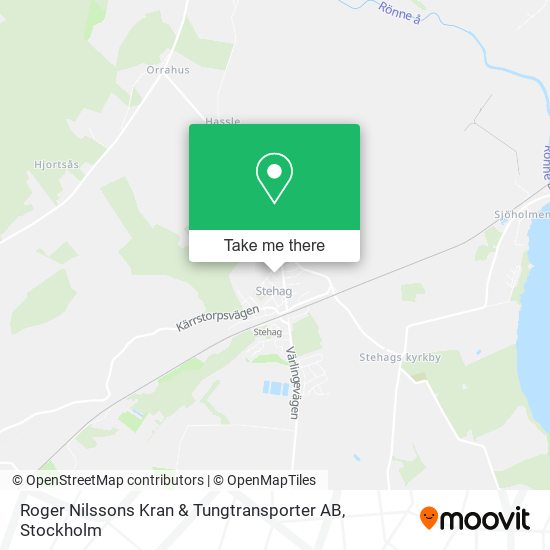 Roger Nilssons Kran & Tungtransporter AB map