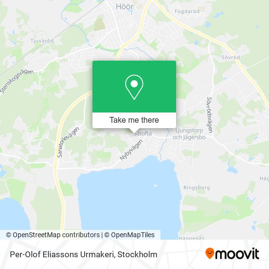 Per-Olof Eliassons Urmakeri map