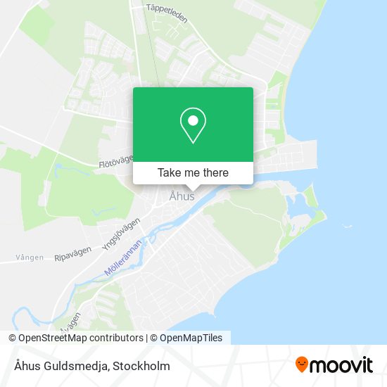 Åhus Guldsmedja map