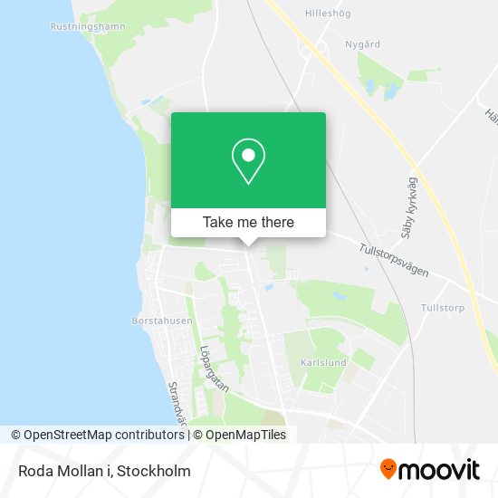 Roda Mollan i map