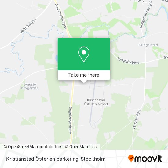 Kristianstad Österlen-parkering map