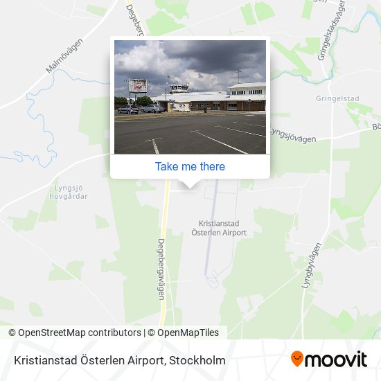 Kristianstad Österlen Airport map